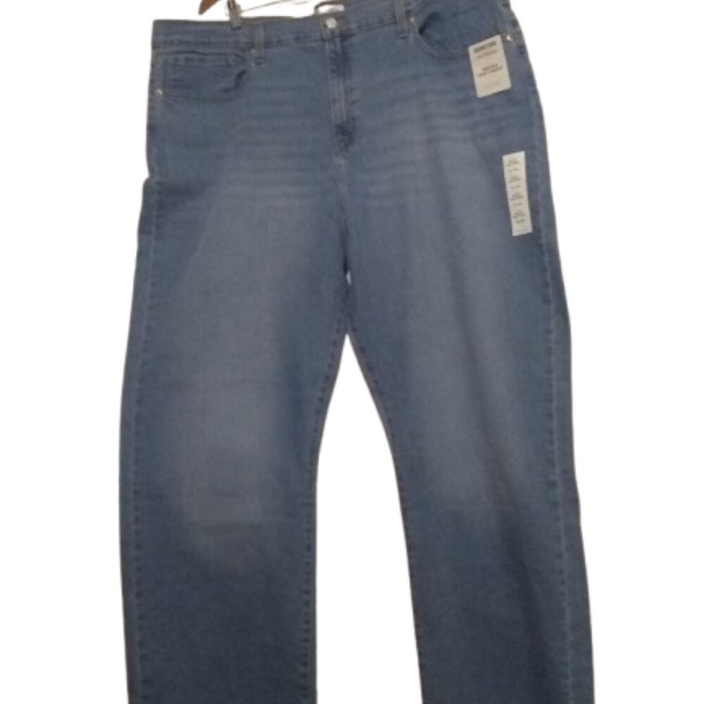 Signature By Levi  High-Rise Loose Straight Jeans Sz 38Wx32L New with Tag - Picture 9 of 16
